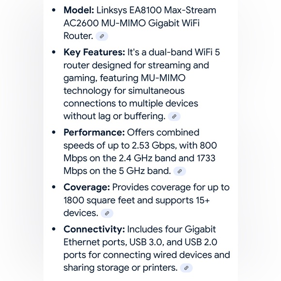 Linksys Max-Stream Dual-Band WiFi 5 Router - Picture 6 of 6